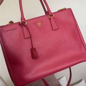 Prada Saffiano Galleria Double Zip Tote